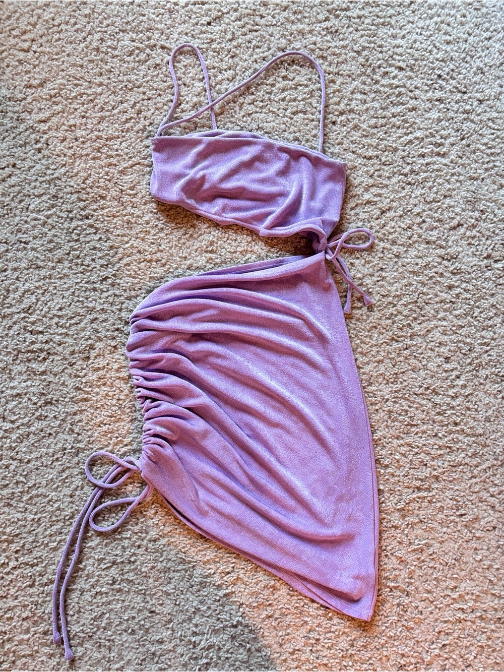 Princess Polly lilac shimmer dress size 6